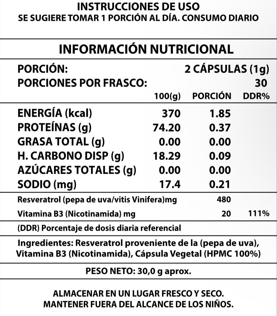 RESVERATROL ®  | RENUEVA TU ENERGIA Y PROTEGE TU SALUD🔋💖